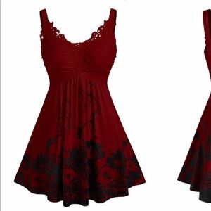 Maroon babydoll top (rosegal)